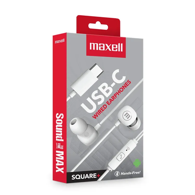 Audífonos Alámbricos C Maxell Square+ Audífonos Alámbricos C Maxell Square+